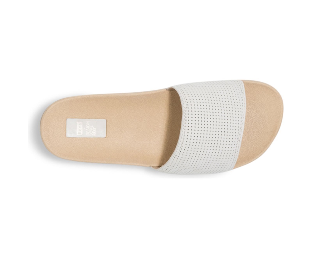 Sandalias Keds Mujer Blancos/Marrom - Design Love Fest Bliss - 3412-BEAZQ